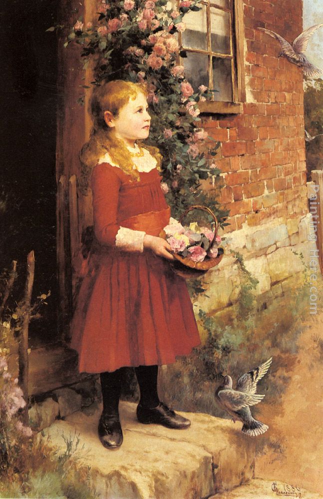 The Youngest Daughter of J.S. Gabriel painting - Alfred Glendening The Youngest Daughter of J.S. Gabriel art painting